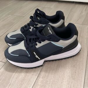 Karl Lagerfeld Two Tone Leather Sneakers size 9.5